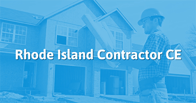 Rhode Island Contractor Continuing Education commercial for approved licenses